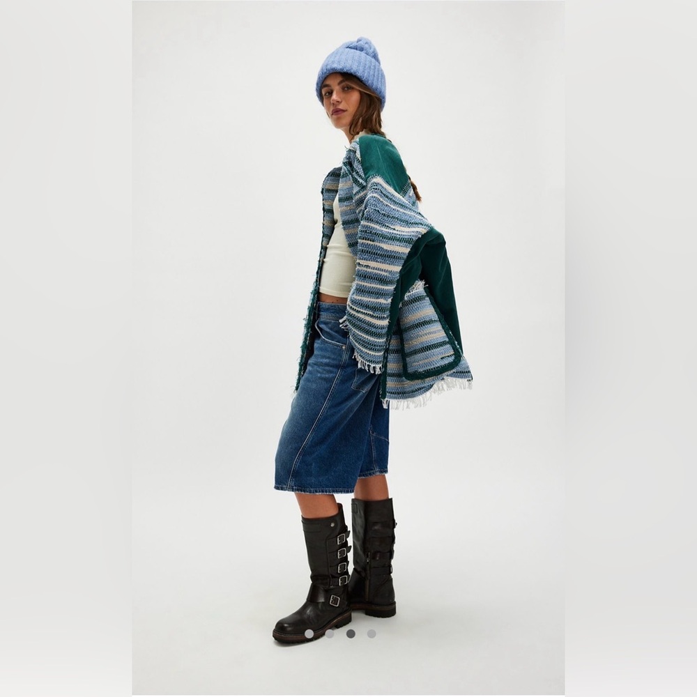 NWT Free People KSENIASCHNAIDER Hand-Crafted Zero Waste Poncho Size XS